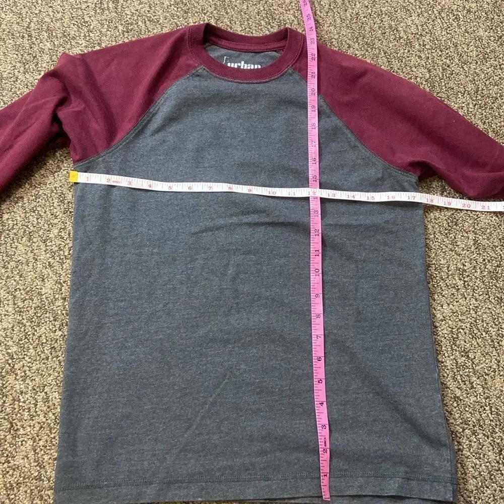 10/$50 Urban Pipeline Shirt Size L Color Burgundy And Grey Long Sleeve
